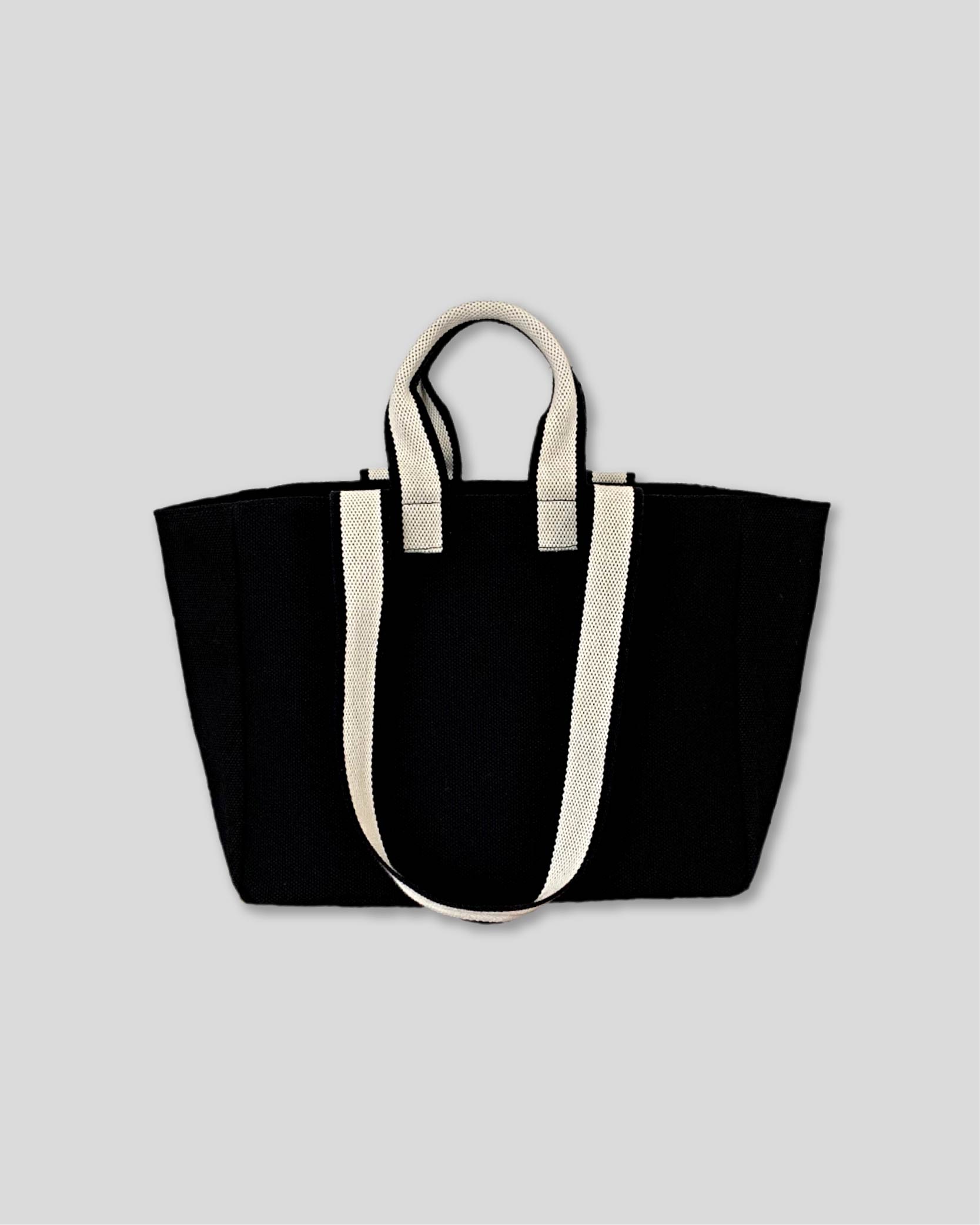언폴드,unfold,에코백,파우치,천가방,친환경가방,[4/12 예약배송]  Two-tone strap bag (black)