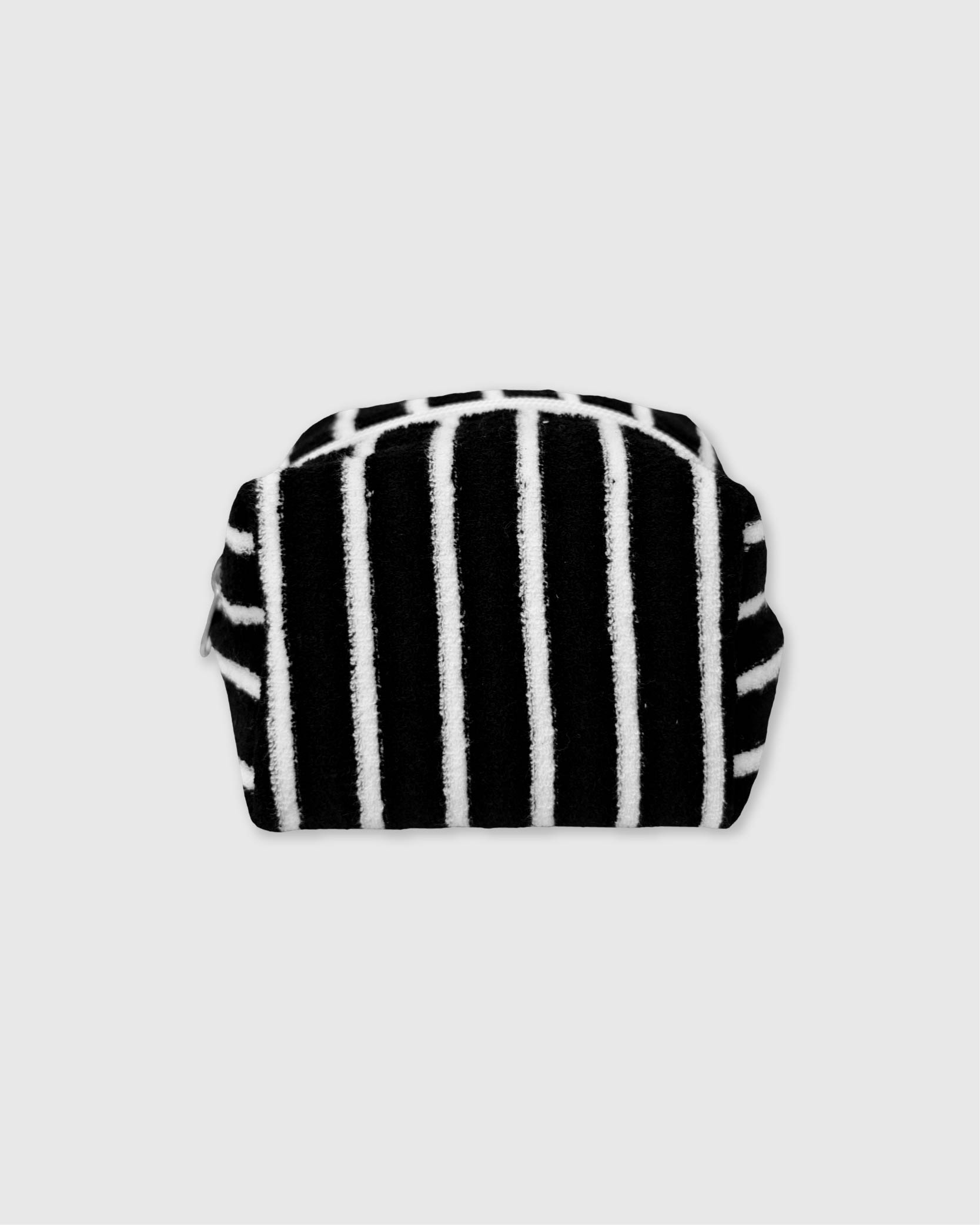 언폴드,unfold,에코백,파우치,천가방,친환경가방,Stripe terry pouch (black)