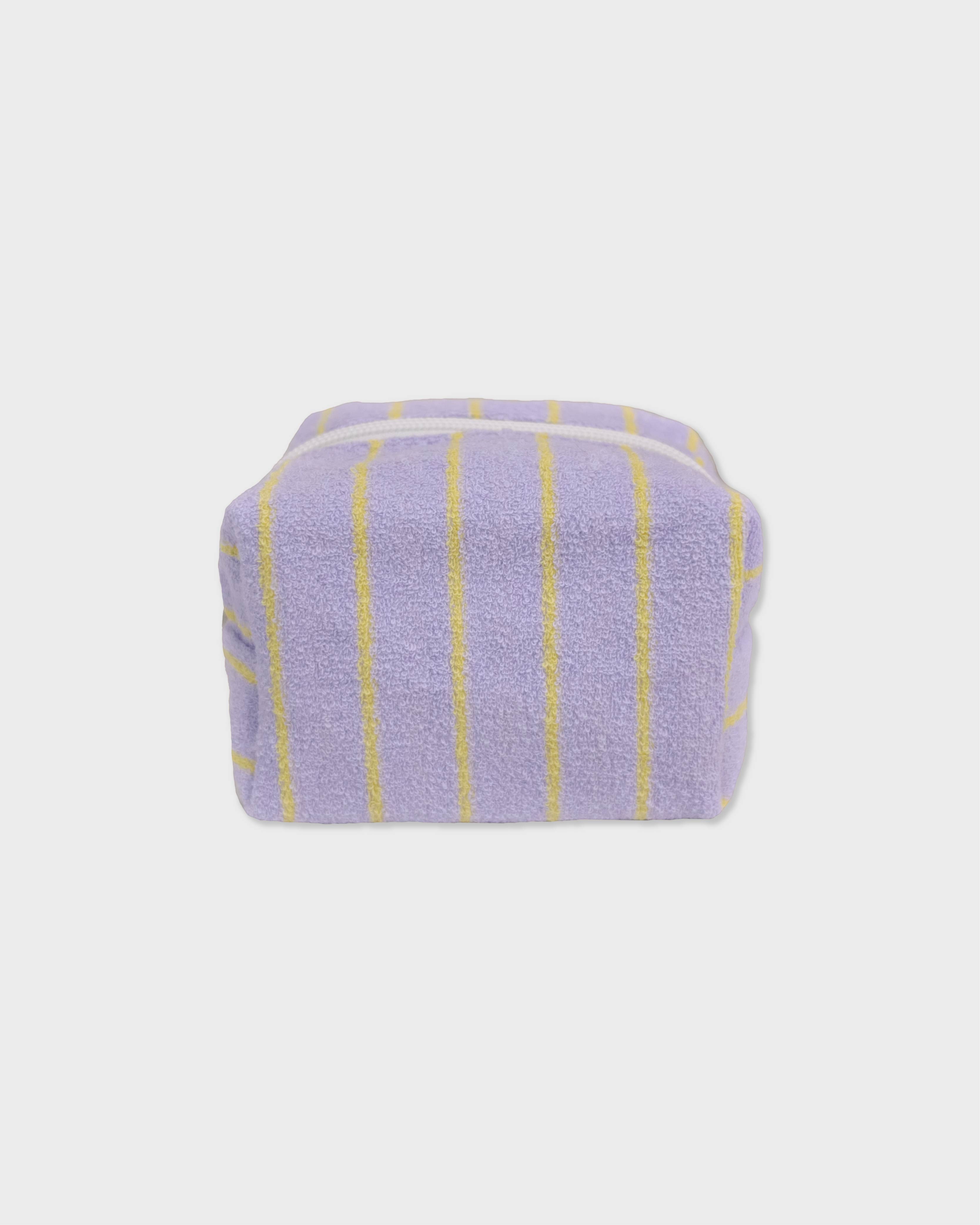 언폴드,unfold,에코백,파우치,천가방,친환경가방,Stripe terry pouch (lavender)
