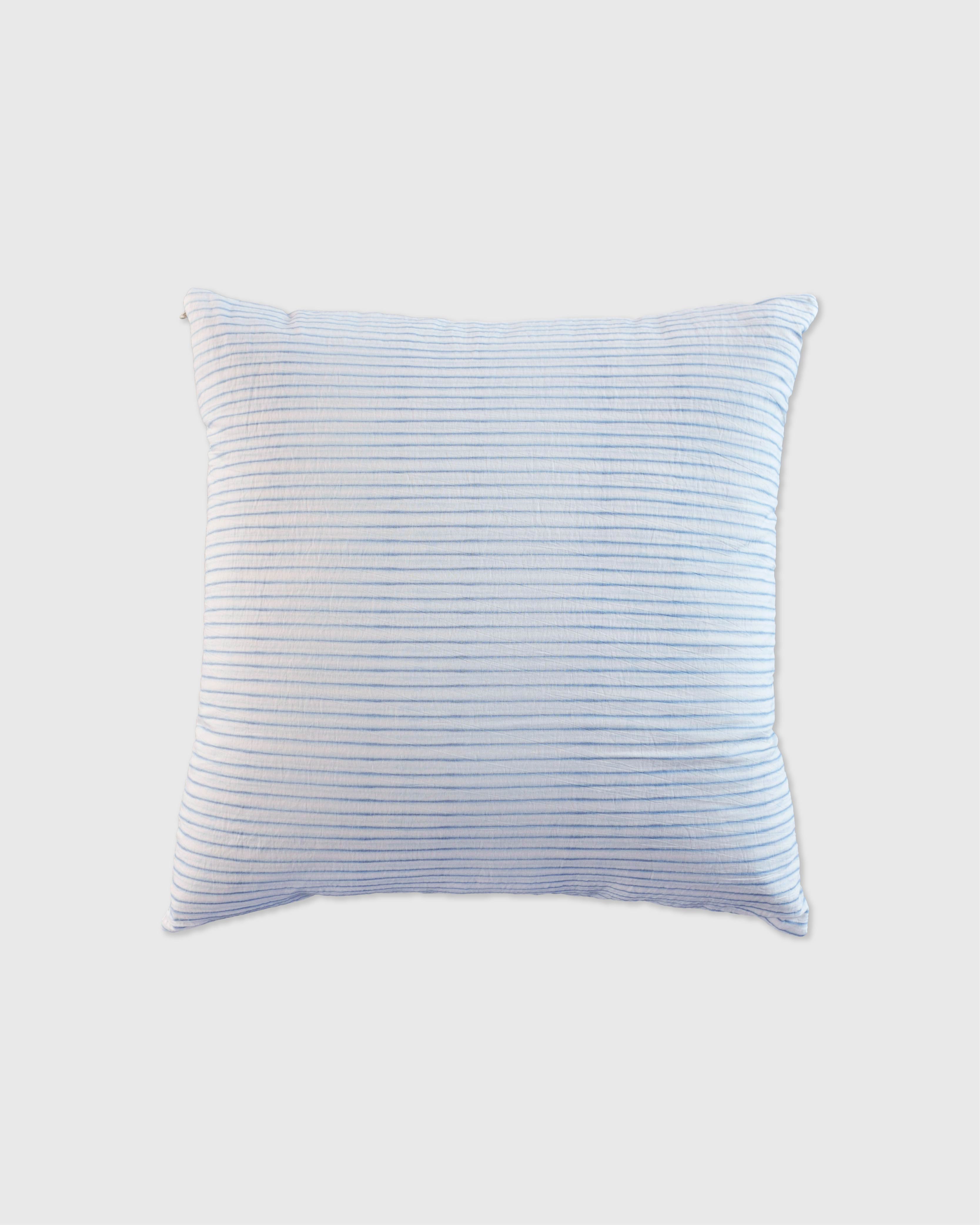 언폴드,unfold,에코백,파우치,천가방,코스터,백팩,스크런치Stripe cushion cover (white-blue)
